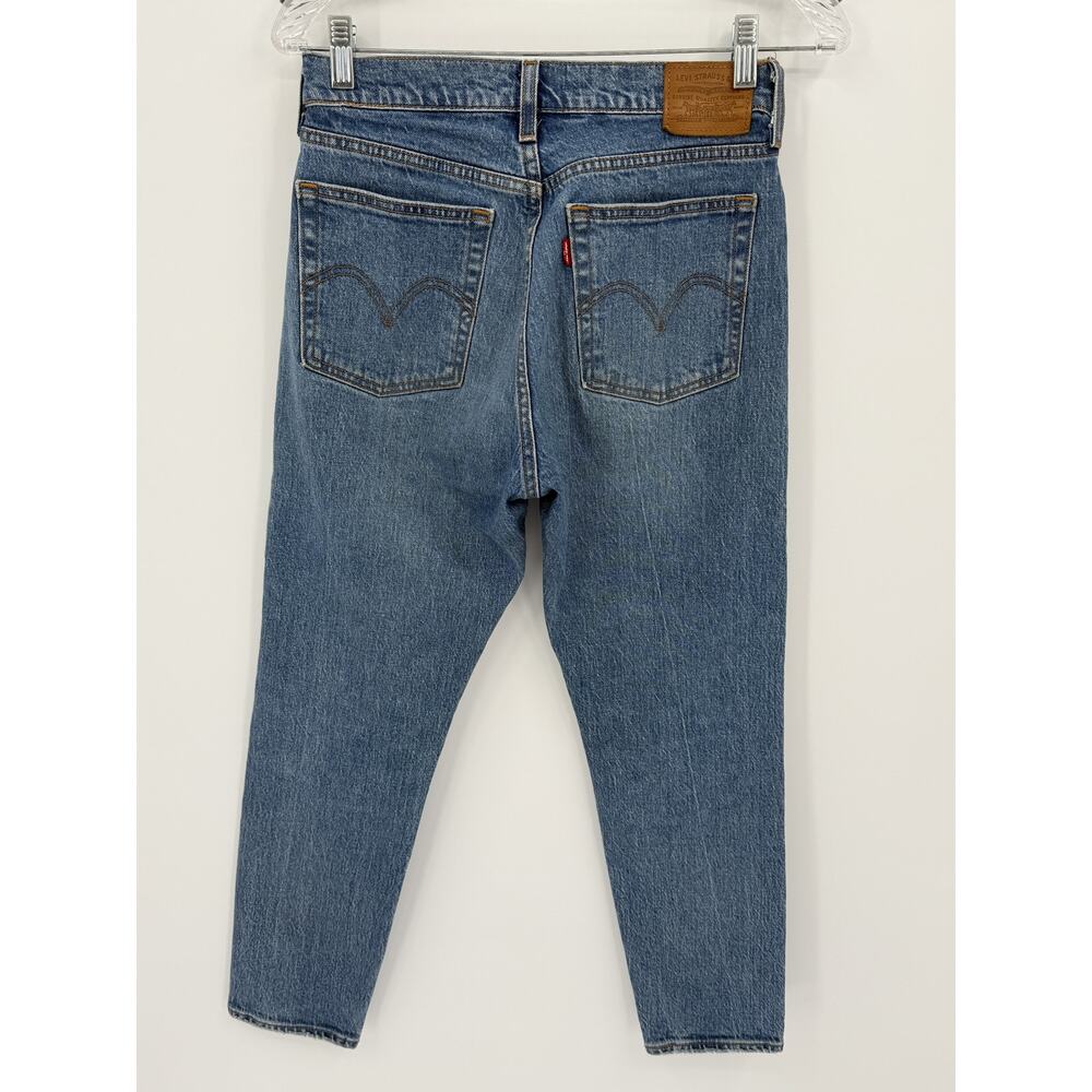 Levi's Premium Wedgie Straight Jeans Women W27 High Rise Button Fly Y2K School - Picture 3 of 5